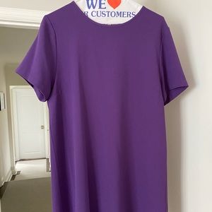 Purple t-shirt dress